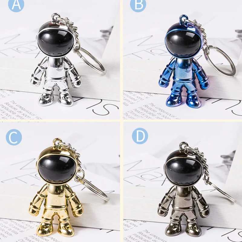 Plastic Space Human Spaceman Astronaut Keychain Keyholder Bag Pendant Decoration G250802