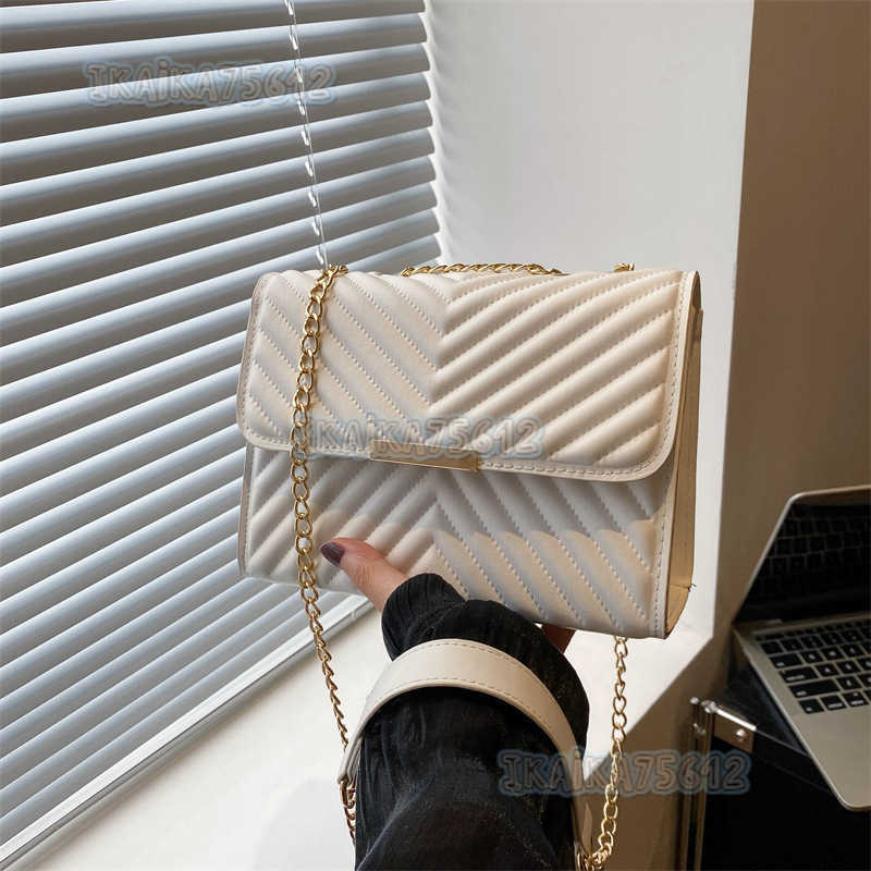 2025 New Personalized Niche Design Casual Solid Color Simple Small Bag Women Chain Shoulder Crossbody Small Square Bag H250804
