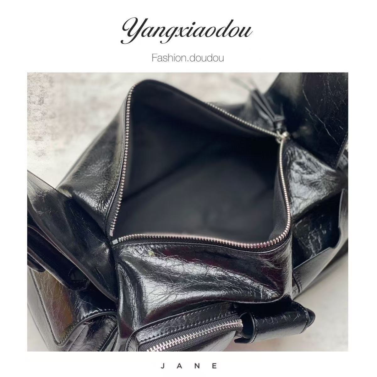 SUPERBUSY Multifunctional Pocket Backpack Winter New Genuine Leather Large Capacity Cool Biker Underarm Bag