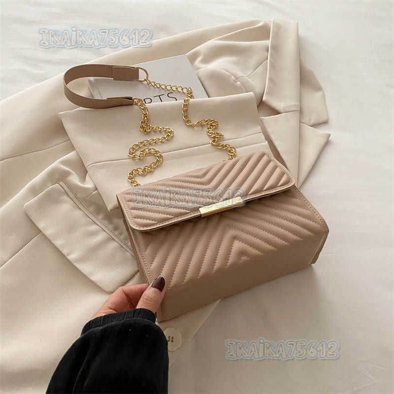2025 New Personalized Niche Design Casual Solid Color Simple Small Bag Women Chain Shoulder Crossbody Small Square Bag H250804