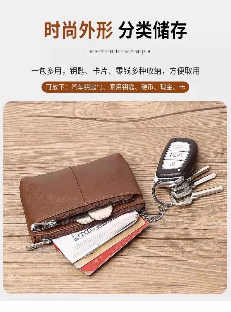 Handmade small change bag business card bag simple zipper drivers license bag bus card mini key bag. G250802