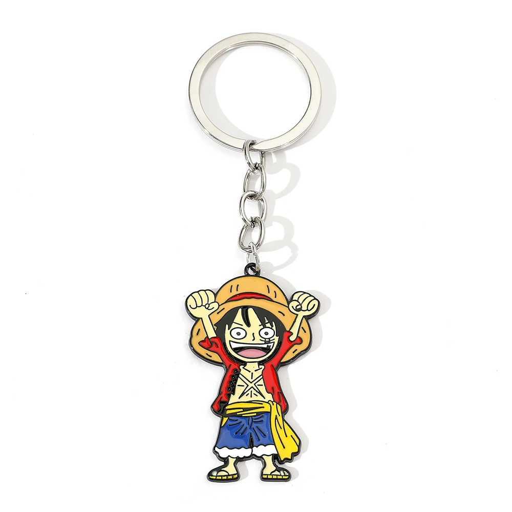 Popular Cartoon Anime One Piece Keychain Cute Anime Figure Luffy Travel Backpack Pendant Accessories Fashion Pendant Keychain G250802