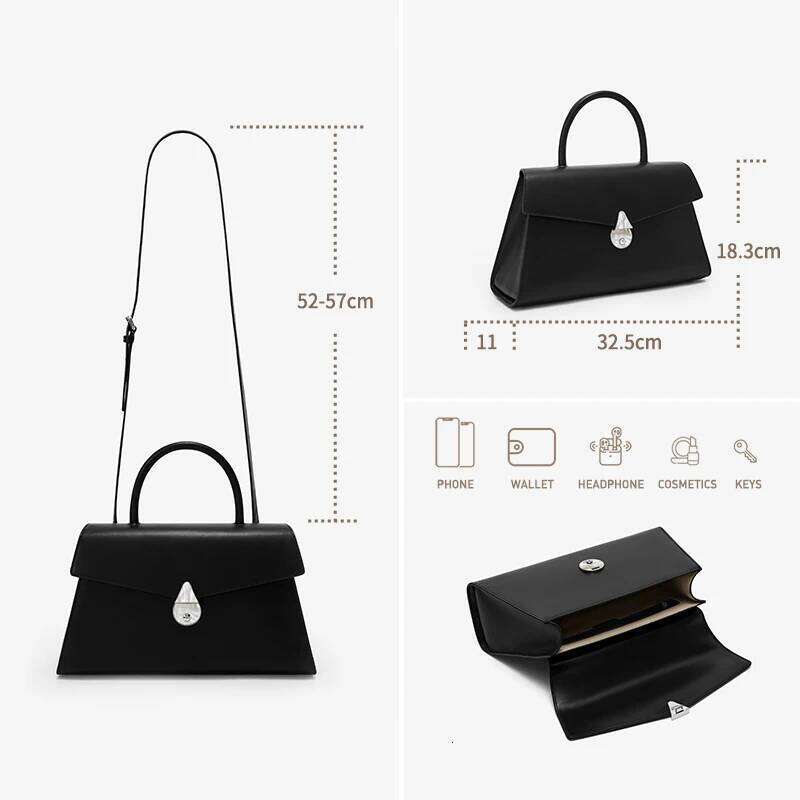 Fashion Designer Original Stylish Leather Handbag Bag Business Purse Female Shoulder Lady