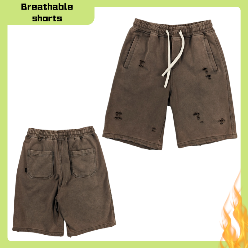 Personalized Comfort Fit for Him - Stylish Short Pants With Elastic Waistband Options Comfortable and breathable fabric