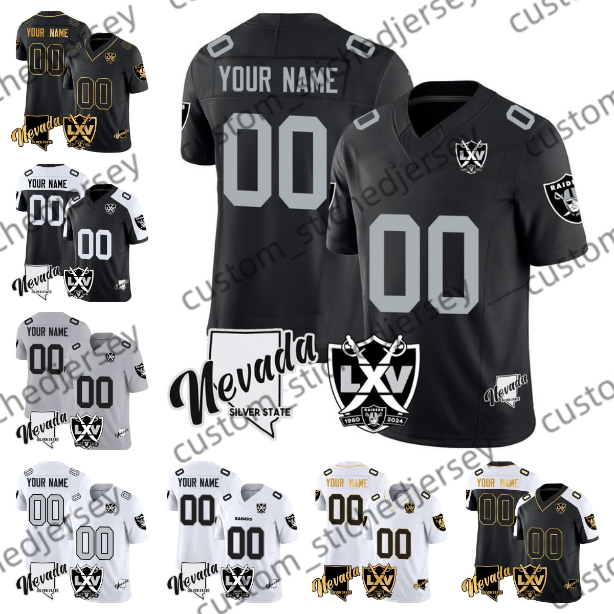 2025 New football 2 Ashton Jeanty Raiderss 72 Ayedze 98 Crosby 81 Bachman Football Jersey Baker 43 Barrett 18 Bech 0 Bennett 50 Bobenmoyer Booker Mens football jersey
