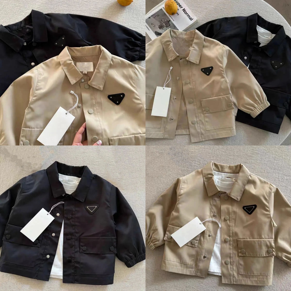 Kids Wear Baseball Jacket for Spring and Autumn, Casual Outerwear for Boys and Girls Fashionable ChildrenClothing