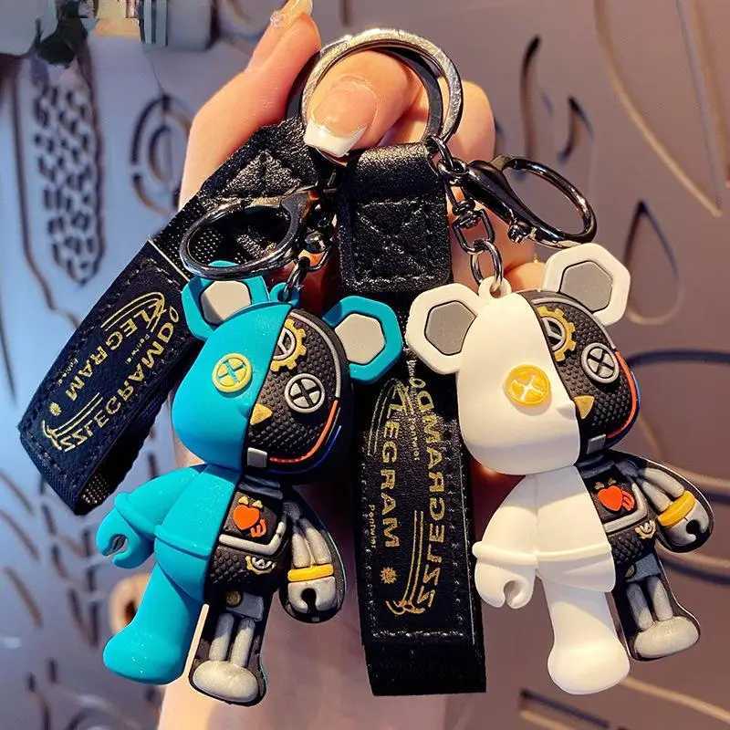 Cartoon Simple Mechanical Bear Cute Niche Doll Keychain Chain Bag Personalized Small Pendant Accessory Keychain Decorative Gifts G250802