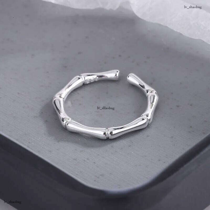 DHcollections 01382 Japanese Korean Knot for Women, Elegant and Simple Fresh Fashion Minimalist Style Bamboo Ring Exquisite Jewelry