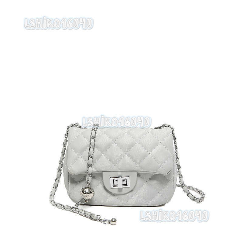 2025 New Fashion Diamond Chain Crossbody Bag Single Shoulder Black White Pink Silver H250804