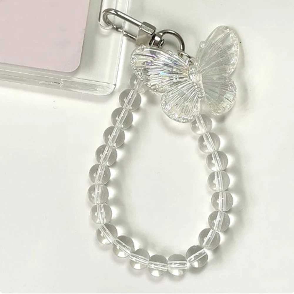 3 Inch Crystal Butterfly Acrylic Card Holder Photocards Display Credit ID Bank Card Protective Case Keychain Pendant Fashion G250802