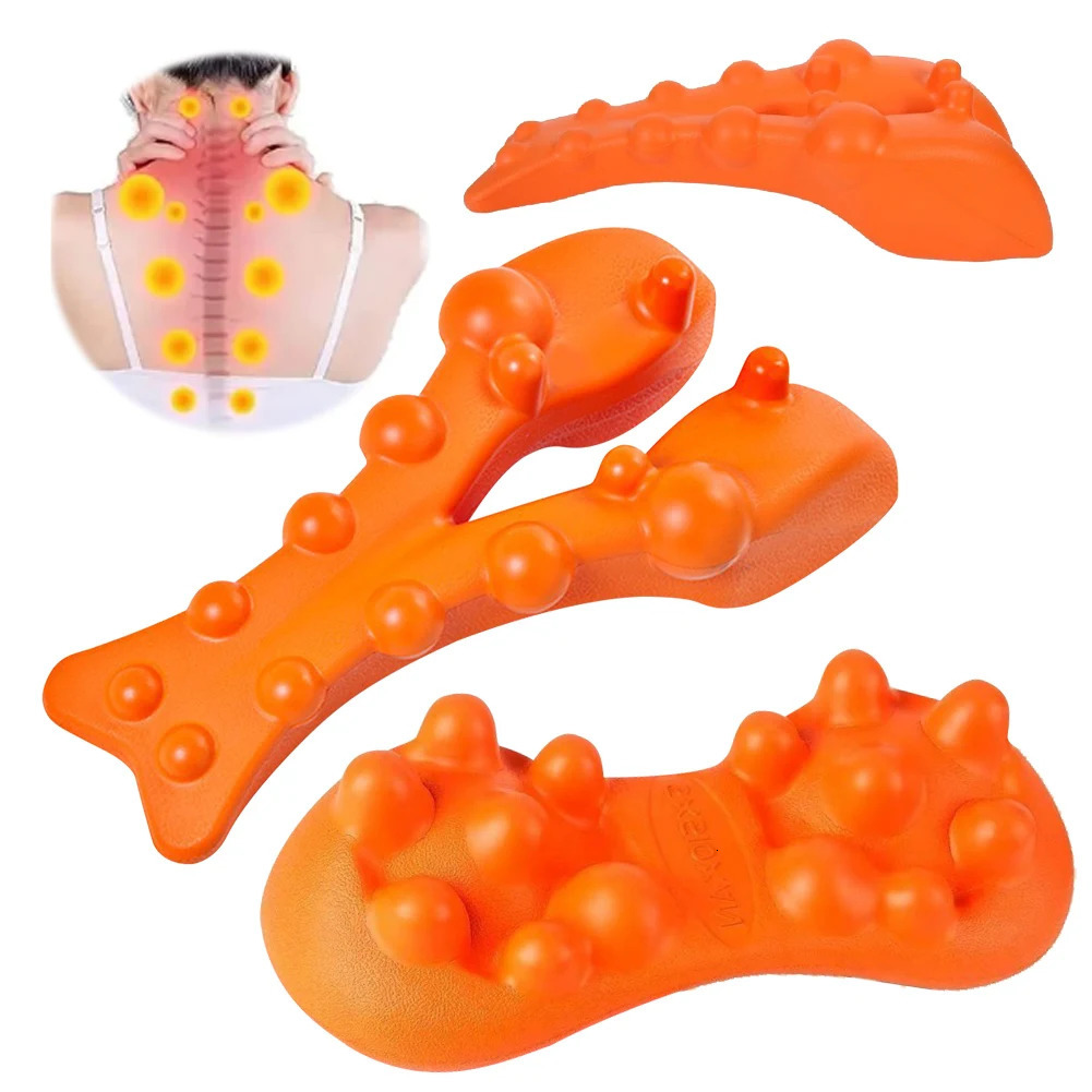Cervical Traction Device Ergonomic Trigger Point Massager Tool Portable Cervical Spine Massage Pillow for Neck Shoulder Back 250804