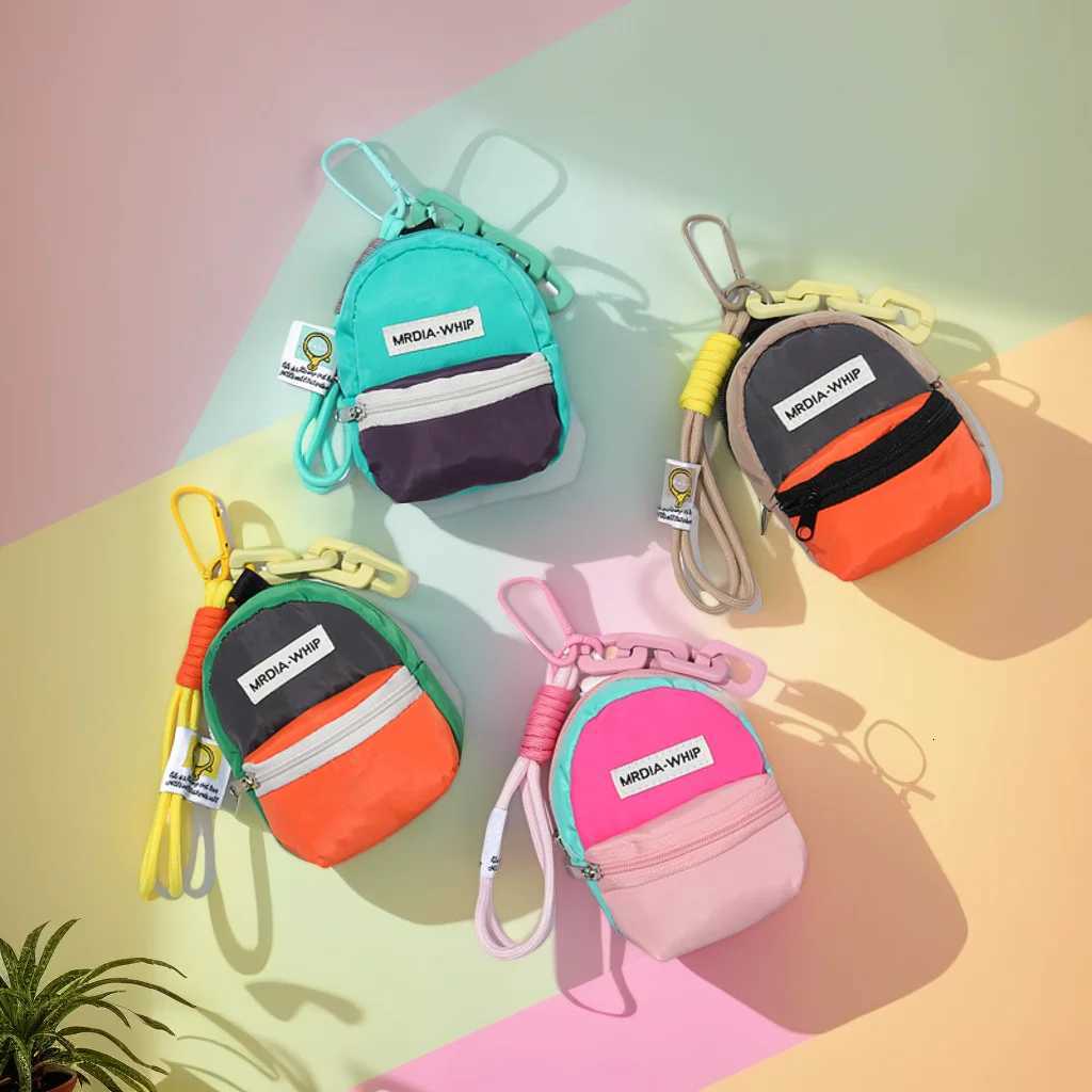 Summer Colorful Mini Coin Purse Storage Bag Hand Strap Phone Case Clip Anti-Loss Pendant G250802