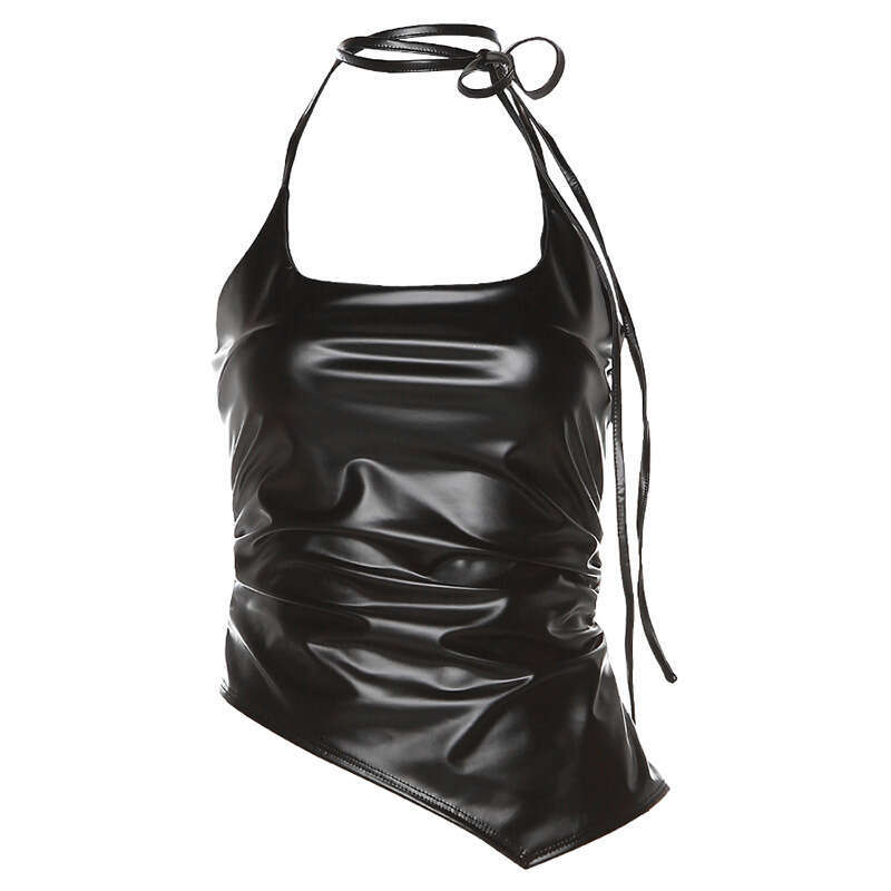2025 Spring New Women's Solid Color Slim Fashion Halter Neck Strap designer Sexy Backless Tank Top