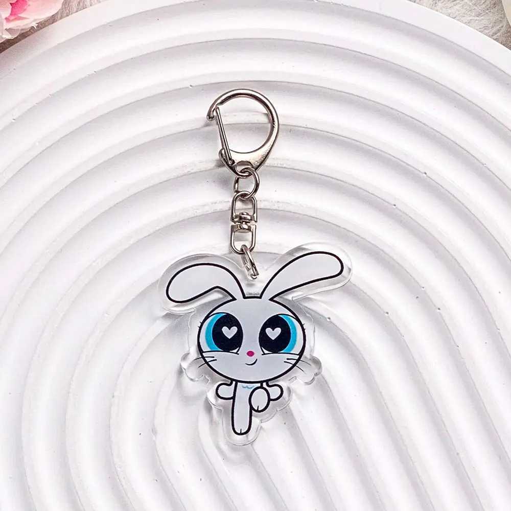 Anime The Powerpuff Girls Blossom Season Acrylic Keychain Accessories Cartoon Bag Charm Cute Backpack Pendant Gifts For Friends G250802