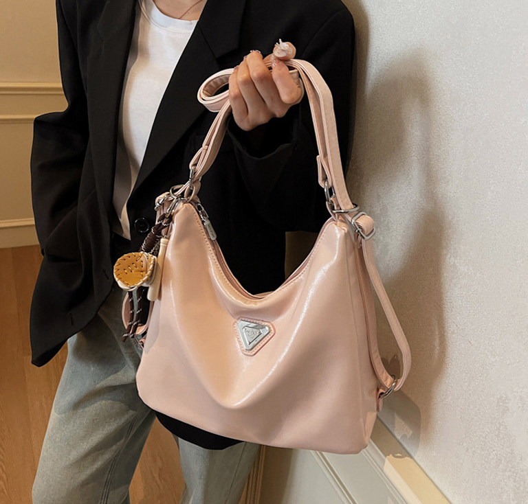 Designer Bags Shoulder Bags Luxury Bags High Quality Oil Waxed Leather Crossbody Ladies Tote Bag Wallet Metal Triangle Labels crossbody bag 2025 New