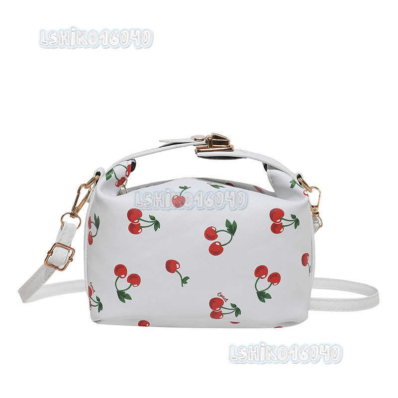 Fresh Cherry Print Stylish 2025 New Summer Cute Trendy Sweet Fashion Crossbody Shoulder Bag H250804