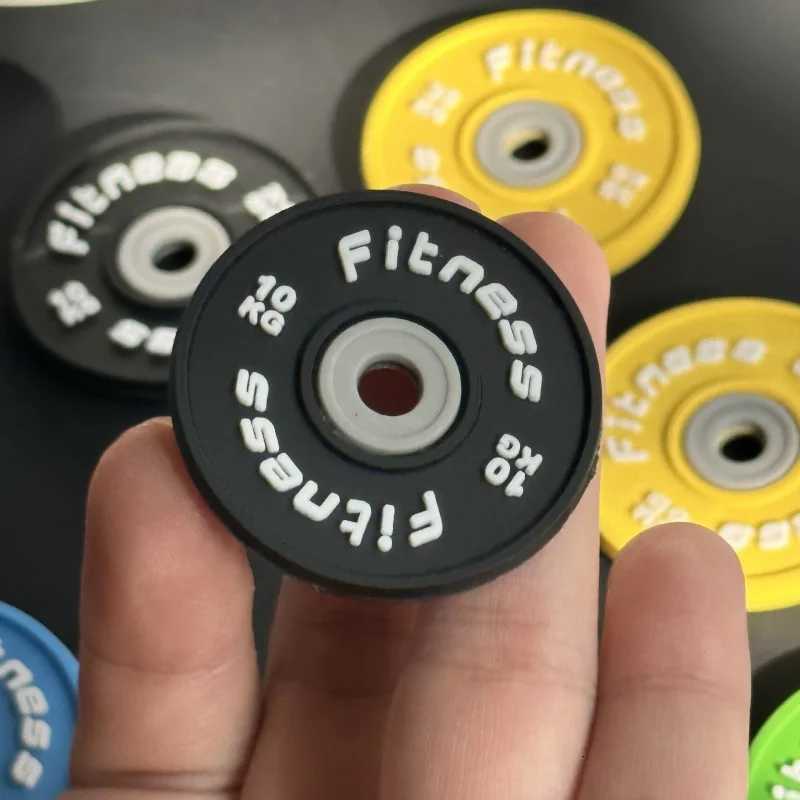 2025 New Barbell Keychain DIY Silicone Dumbbell Keychain Gym Gifts for Gym Lovers Fitness Trainer Gift Backpack Car Key Pendant G250802