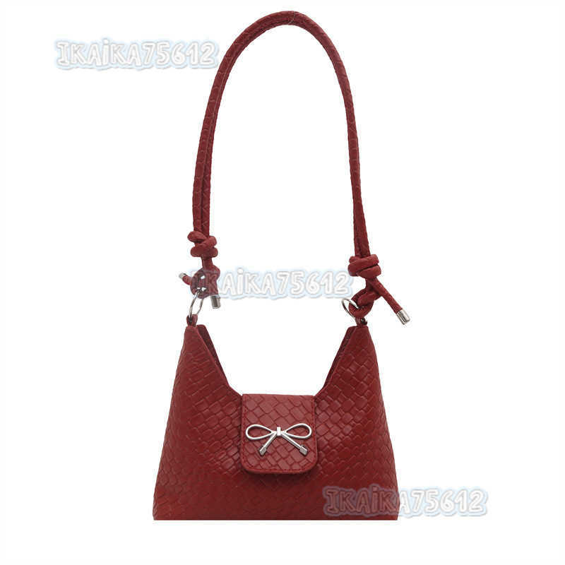 Large Capacity Casual Underarm Bag 2025 New Solid Color Fashion Style Simple Bowknot Single Shoulder Crossbody Womens Bag H250804