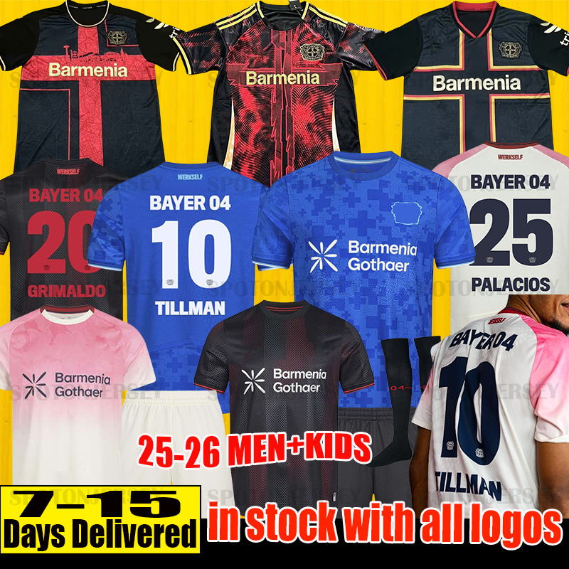 Bayer Leverkusensoccer Jerseys 25 26 TILLMAN WIRTZ Champion 120th Lever kusens Trikot FRIMPONG Football Shirt bayer 04 Special kit bayer trikot player BONIFACE