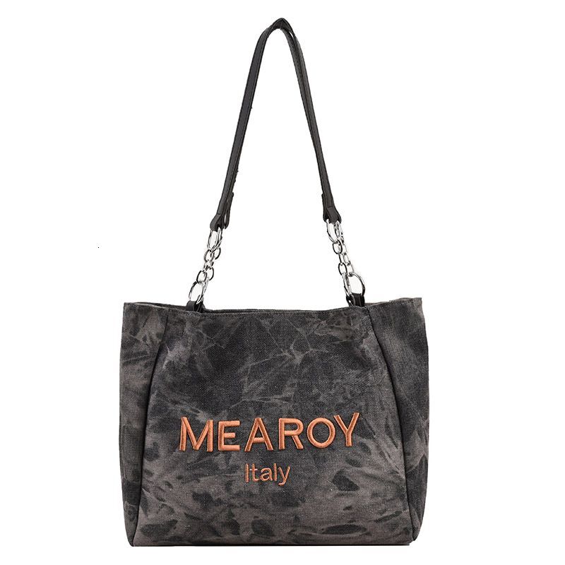 Design Denim Women's Large Capacity Class Commute Shoulder Tote Bag