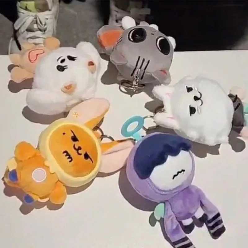 Dolls Kpop Cute Soobin Beomgyu Popular Same Plush Keychains Tutu Bar Two-bar Doll Keychain Rings Plush Bag Pendant G250802