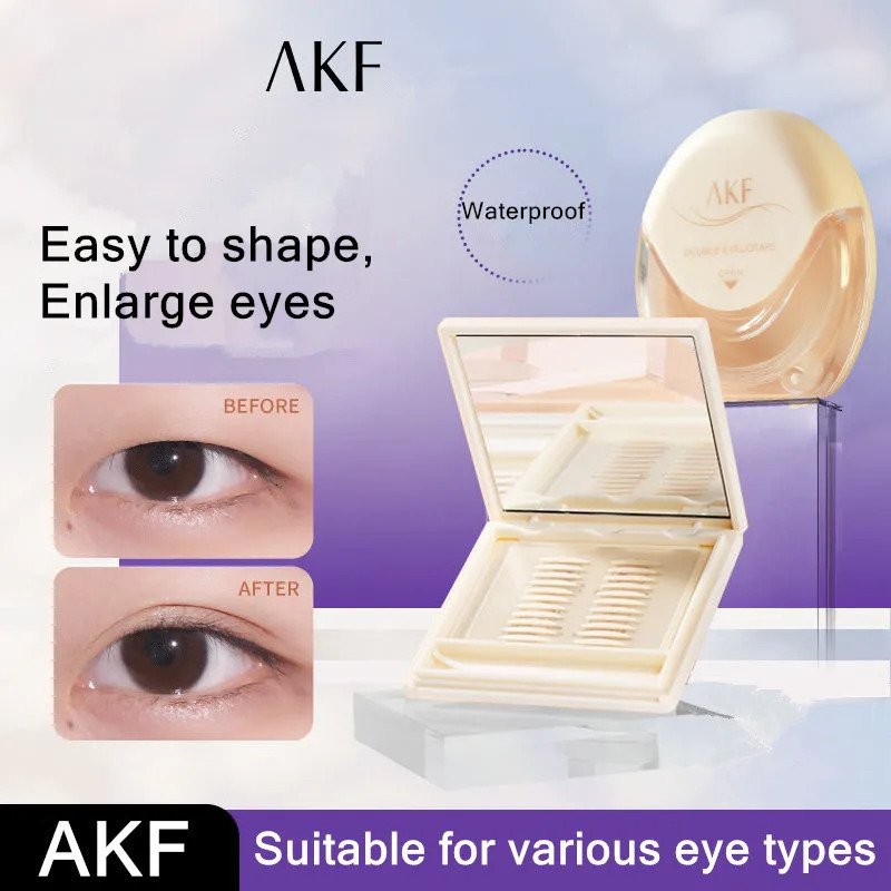 A K F Invisible Double Eyelid Tape Natural Looking Eyelid Lift Paste Stickers Enlarge Eyes Beauty Tool Waterproof Long Lasting 250730