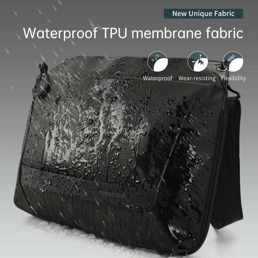 Lifetime Warranty Crossbody For Men Expandable 9 Inch TPU Casual Shoulder Bag Light-Weight Mini Sling Bags Messenger Pack