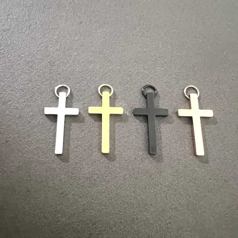 Exquisite Cross Pendant with Stainless Steel Polishing and Electroplating Cross Accessories Exquisite Gifts G250802