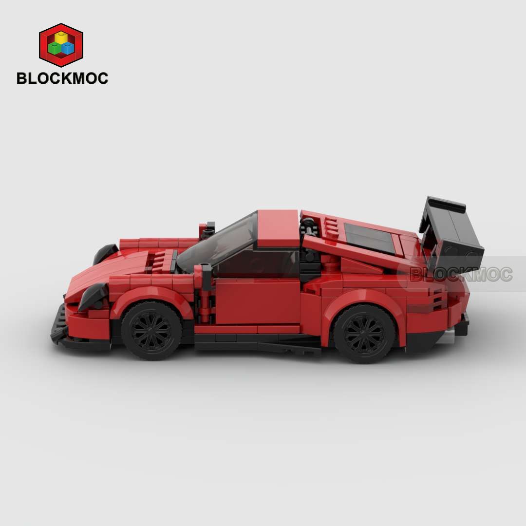 MOC Bricks Pink Toy Red Racing sports Car Technical Vehicle Speed Racer Building Blocks Garage Toys for Boys