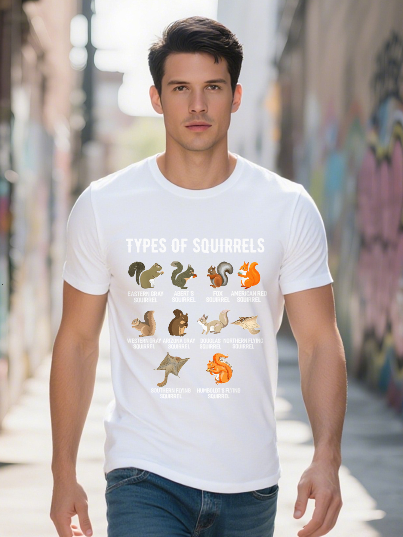 Types Of Squirrels Funny Cute Squirrel T Shirt 9d854