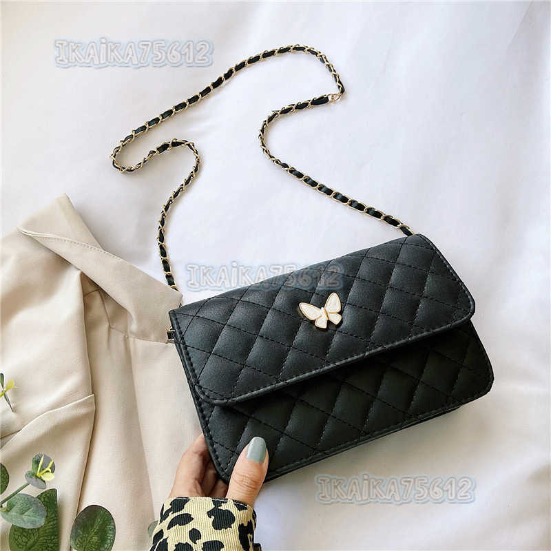 New Small Square Bag Little Style Quilted Chain Butterfly Bag for Women 2025 New Trendy Versatile Crossbody Bag H250804