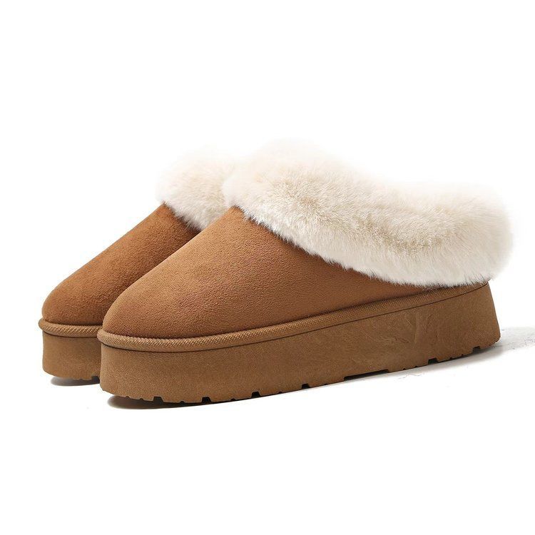 Women's Snow Boots New Korean-Style Winter 2025 Collection Versatile Plush Cotton Shoes Women Short Tube Lined For Warmth