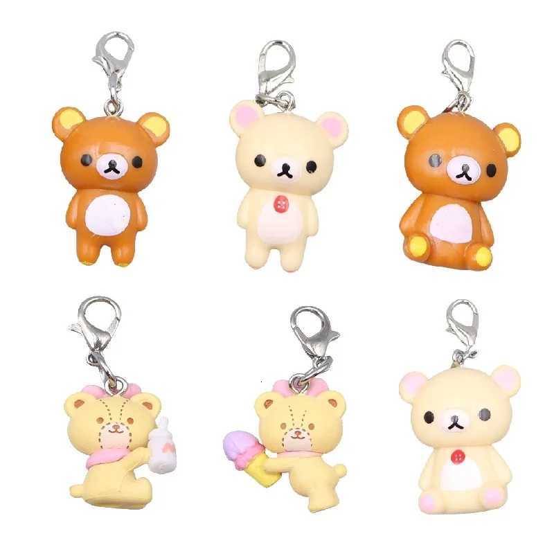 100% Cotton Linen Cotton Linen Cotton Linen Lazybear Doll Keychains Bag Clothing Puller Phone Rope Necklace Accessories Pendants Gift G250802