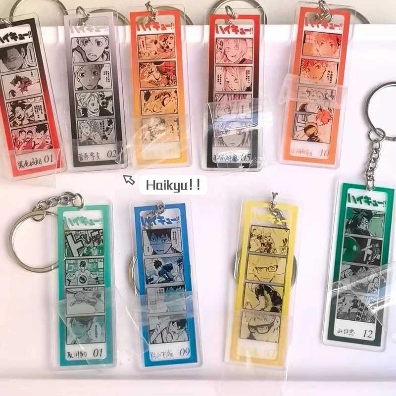 Cartoon Anime Haikyuu!!Acrylic Keychain Cute Backpack Hanging Decoration Key Ring Pendant Accessories Friends Gifts G250802