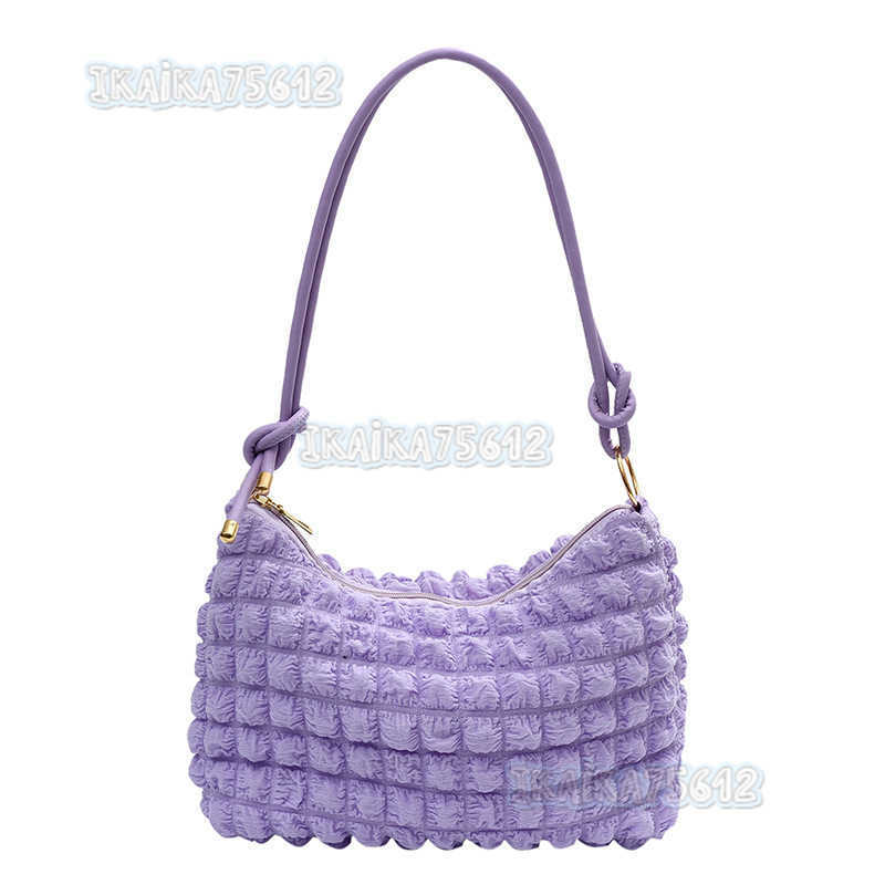 2025 Bag for Women Soft Wrinkled Underarm Bag Fashionable Trendy Single Shoulder Bag Style Simple H250804