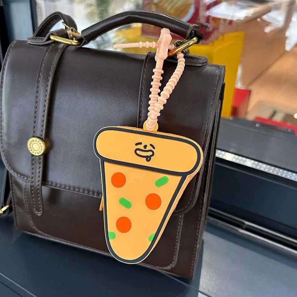 Versatile Portable Hamburger Coin Purse Waterproof Hot Dog Cartoon Silicone Wallet Pizza Soft Keychain Earphone Bag Men G250802