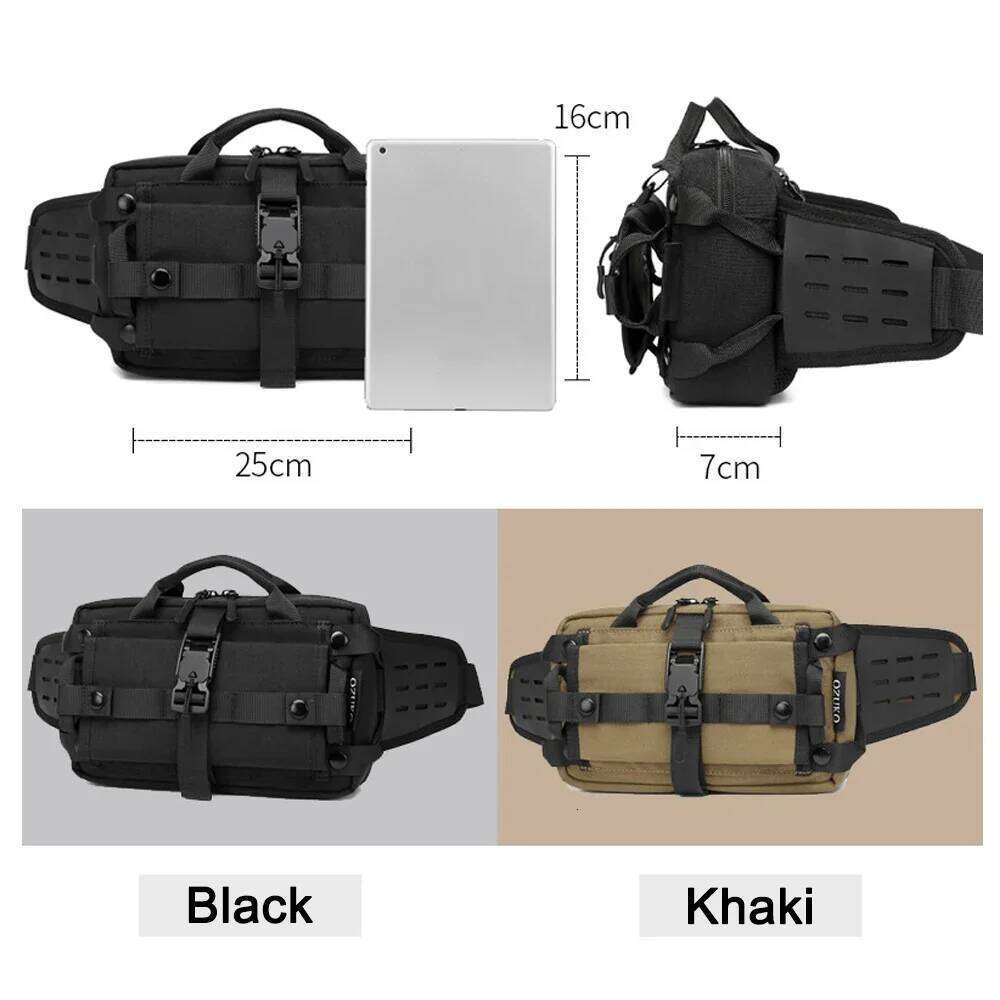 Tactical pack Waist Sports Chest Pack Waterproof Shoulder Belt Bag EDC Crossbody Bags for Hunting Camping Hiking