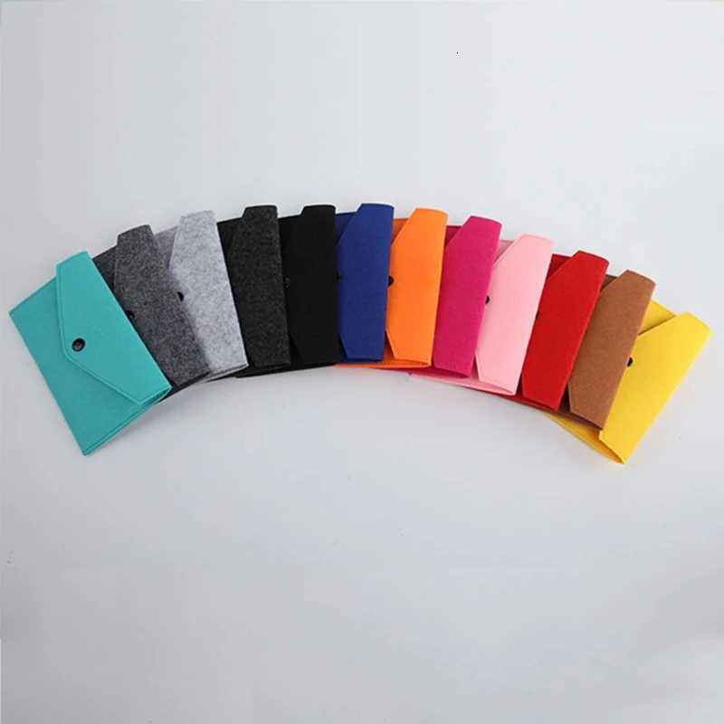 Unisex Portable Felt Coin Purse Multifunction Cards Wear-Resistant Phone Bag Mobile Phone Passport Storage Pocket Change Bag G250802