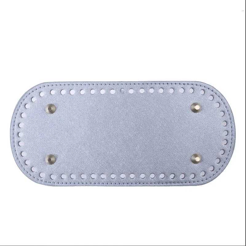 22x10cm Long Bottom for Knitted Bag PU Leather Bag Base Handmade Bottom with Holes DIY Crochet Bag Bottom Accessories G250802