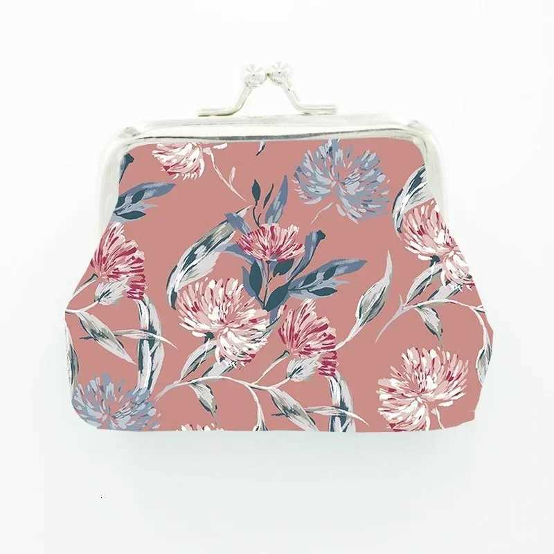 New Leather Coin Purse Women Floral Mini Change Purses Kids Coin Pocket Wallets Earphone Key Card Holder Wallet Bag Pouch G250802