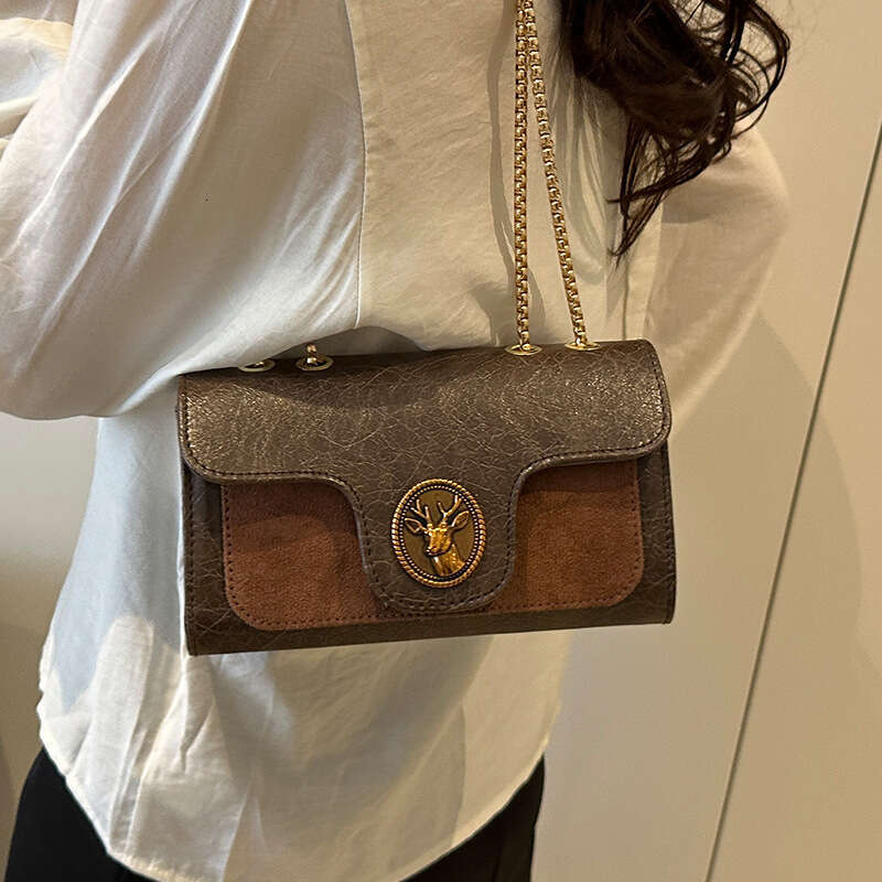DHessentials Women's Crossbody 2025 Summer New Chain Square Fashion Casual Simple Chanel Style Quilted Small Bag