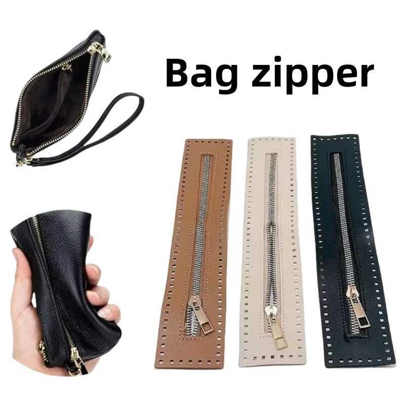 27cm Long Leather Zipper Useful for Crochet Bag Hardware Solid Zipper Sewing Accessory Useful Handbag Leather Zipper Practical G250802