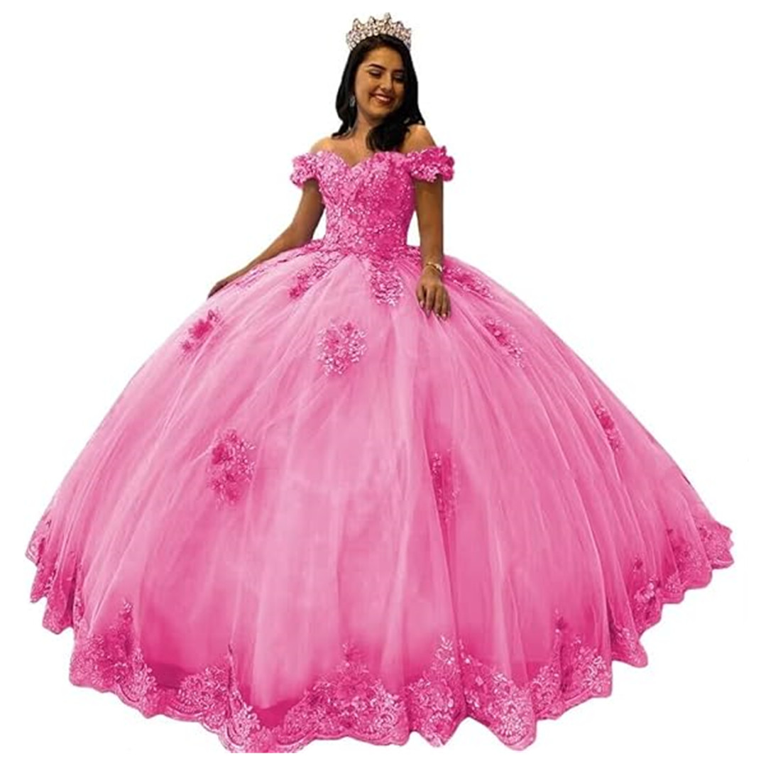 Lavender Off Shoulder Beads Quinceanera Dresses Ball Gown Sweet 16 Year Princess Dresses For 15 Years vestidos de 15 anos BC1462
