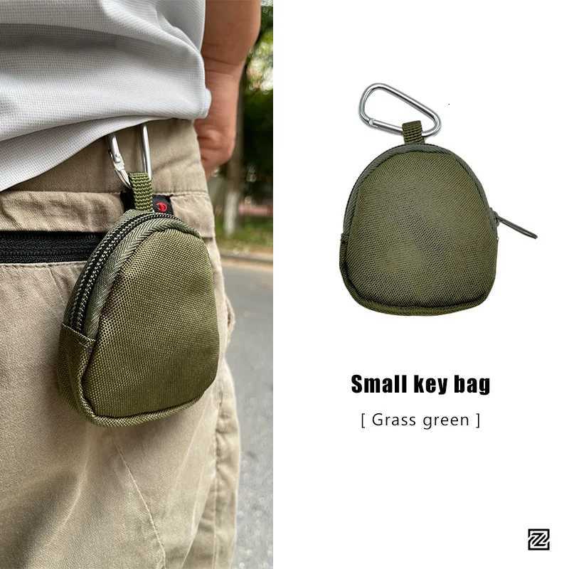 Mini EDC Bags Small Pocket Bags Tactical EDC Pouch Key Wallet Holder Men Canvas Coin Purses Pouch Zipper Outdoor Storage Bag G250802