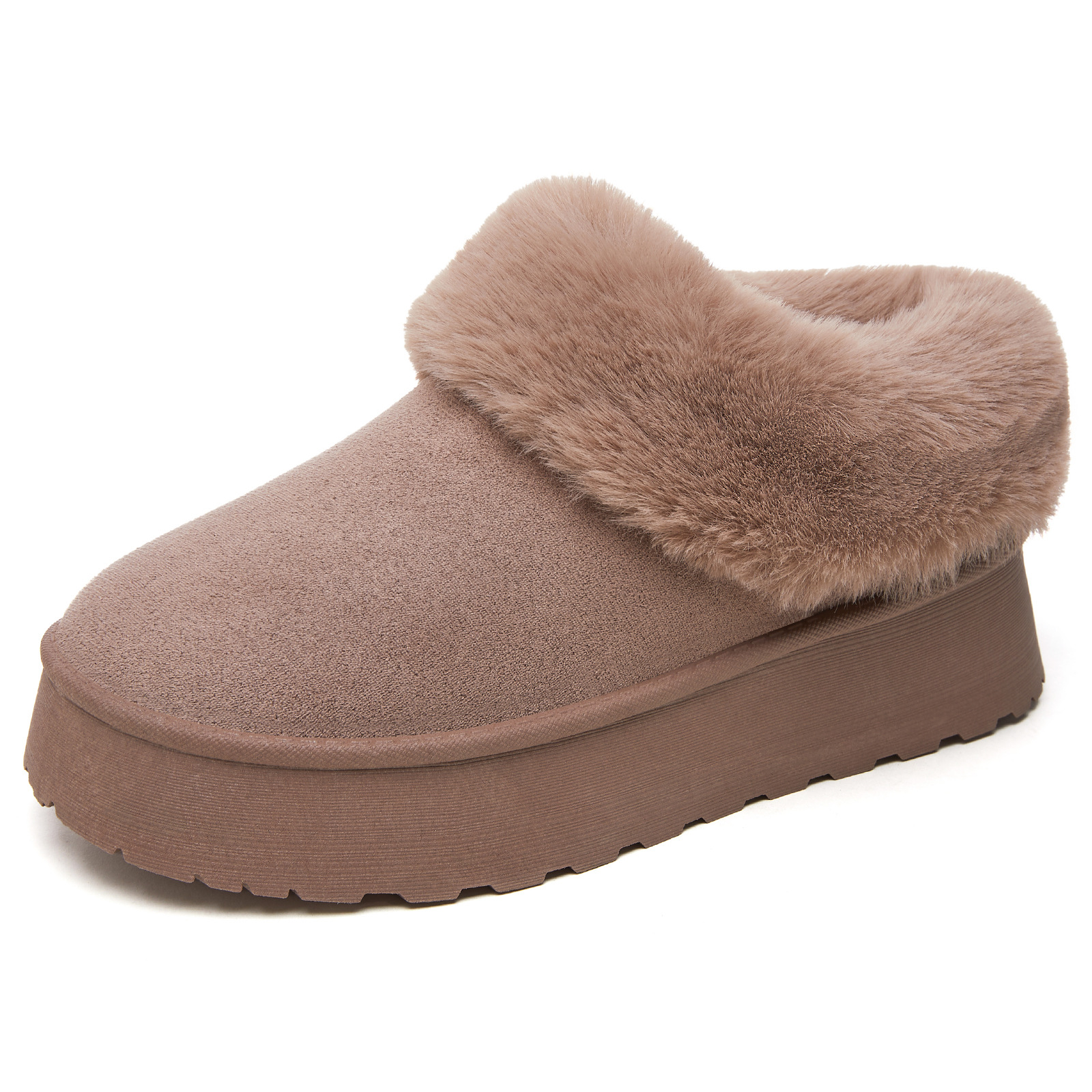 Women's New Styles For Autumn Winter 2025 Snow Boots Leisure And Thick Soled Bread Fleece - Lined Warm Cotton Shoes