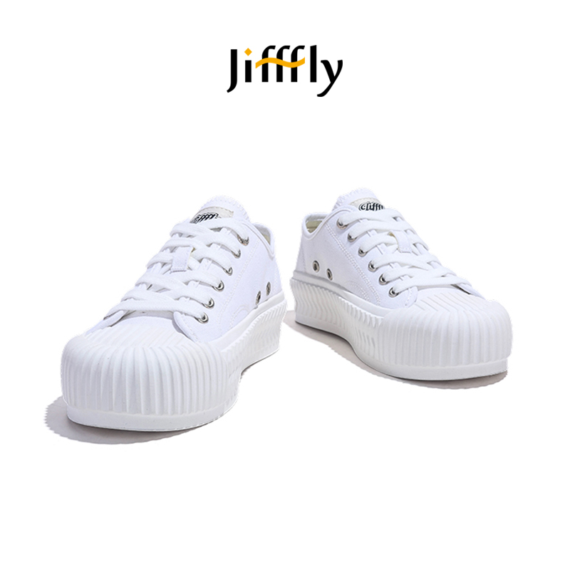 Jiffffly Canvas Shoes for Women - Fall/Winter Collection High Platform Ins Trendy Casual Sneakers
