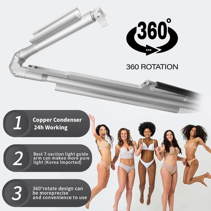 Good Quality Pico Laser Tattoo Removal Machine Q Switched Nd Yag Laser Condenser 24H Working Pigment Eyebrow Eyeline Freckle Removal Skin Color Bright