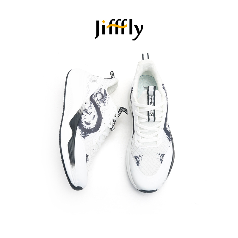 Jifffly men's running 2025 summer new mesh surface versatile shockproof anti-skid lightweight casual sports shoes