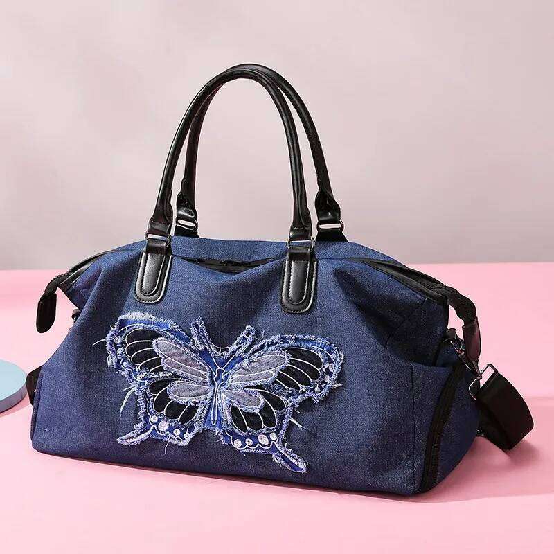 Leisure Large Capacity Denim Women's Handbag Crossbody Lage Travel Designer Bag Bags Vie