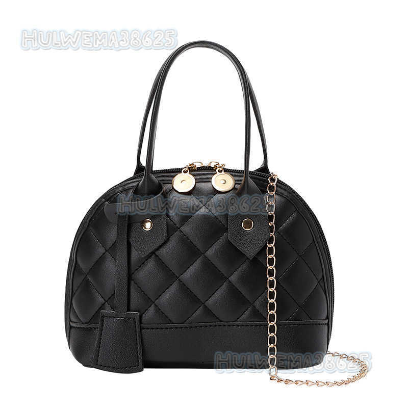 2025 Simple Chain Bag Autumn and Winter New Fashion Rhombic Shell Bag Color Contrast Womens Handheld Womens Bag Shoulder Bag H250804